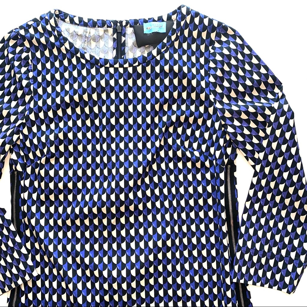 JCrew Jet Set Geometric Side Zip Shift Dress - Picture 5 of 15